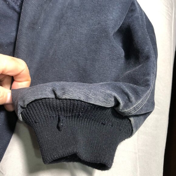 Carhartt Mens Jacket Size 5XL Hooded Full Zip Classic Quilted Gorpcore Navy - Picture 4 of 16